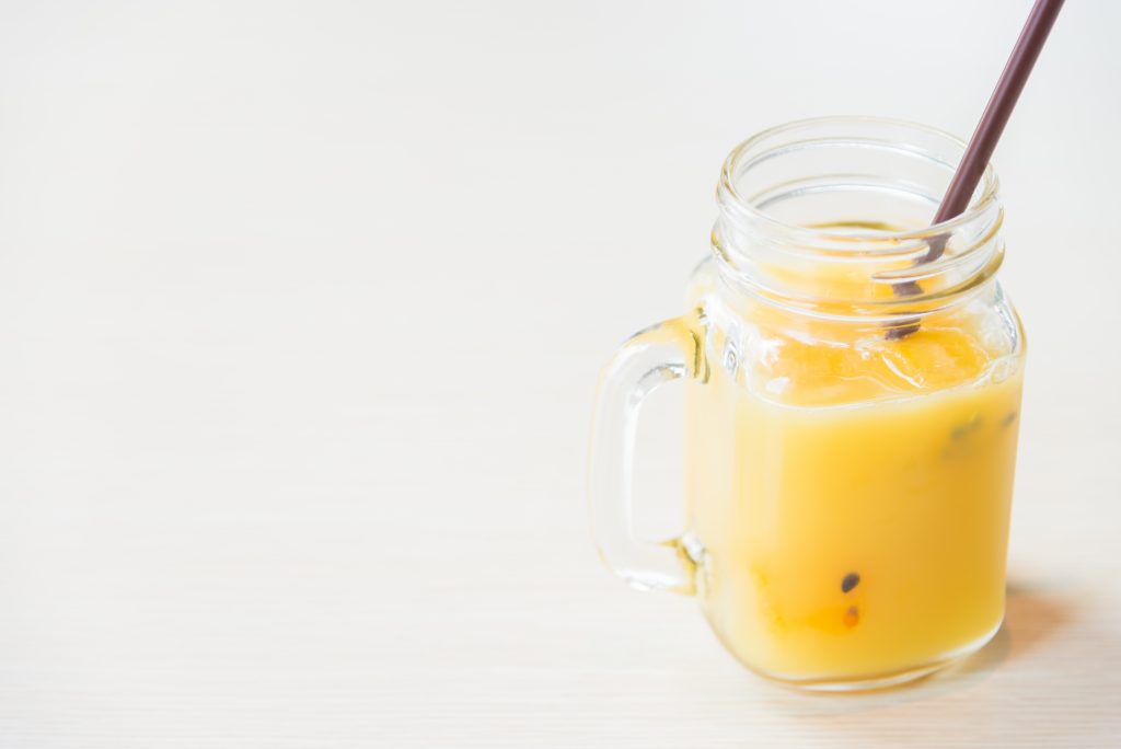 Iced Passion Fruit Glass